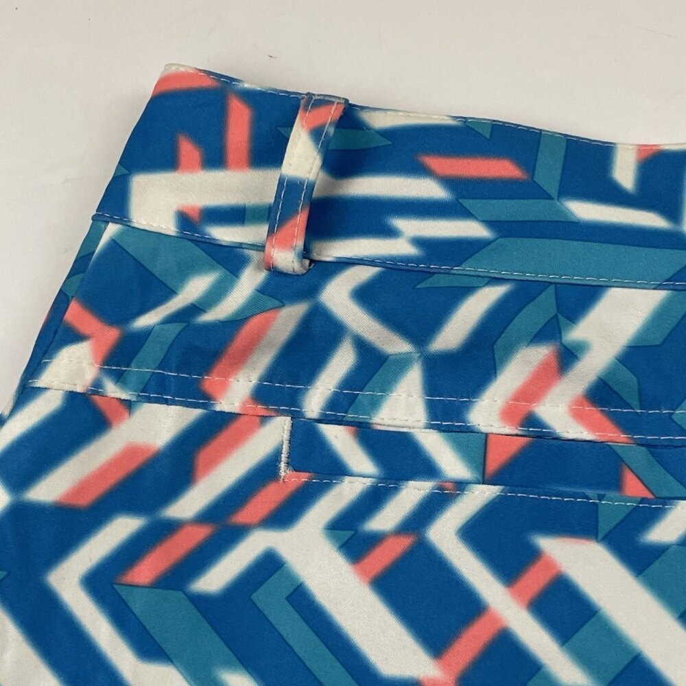 Slazenger Golf Skort Women’s 0 Blue Multicolored Abstract Print 5 Pockets - Picture 12 of 12